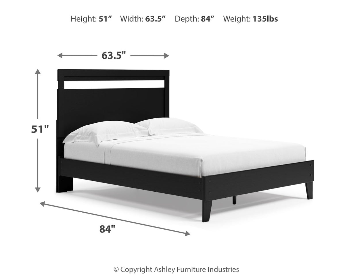Finch Black Platform Bedroom Set from Ashley Furniture - Luna Furniture