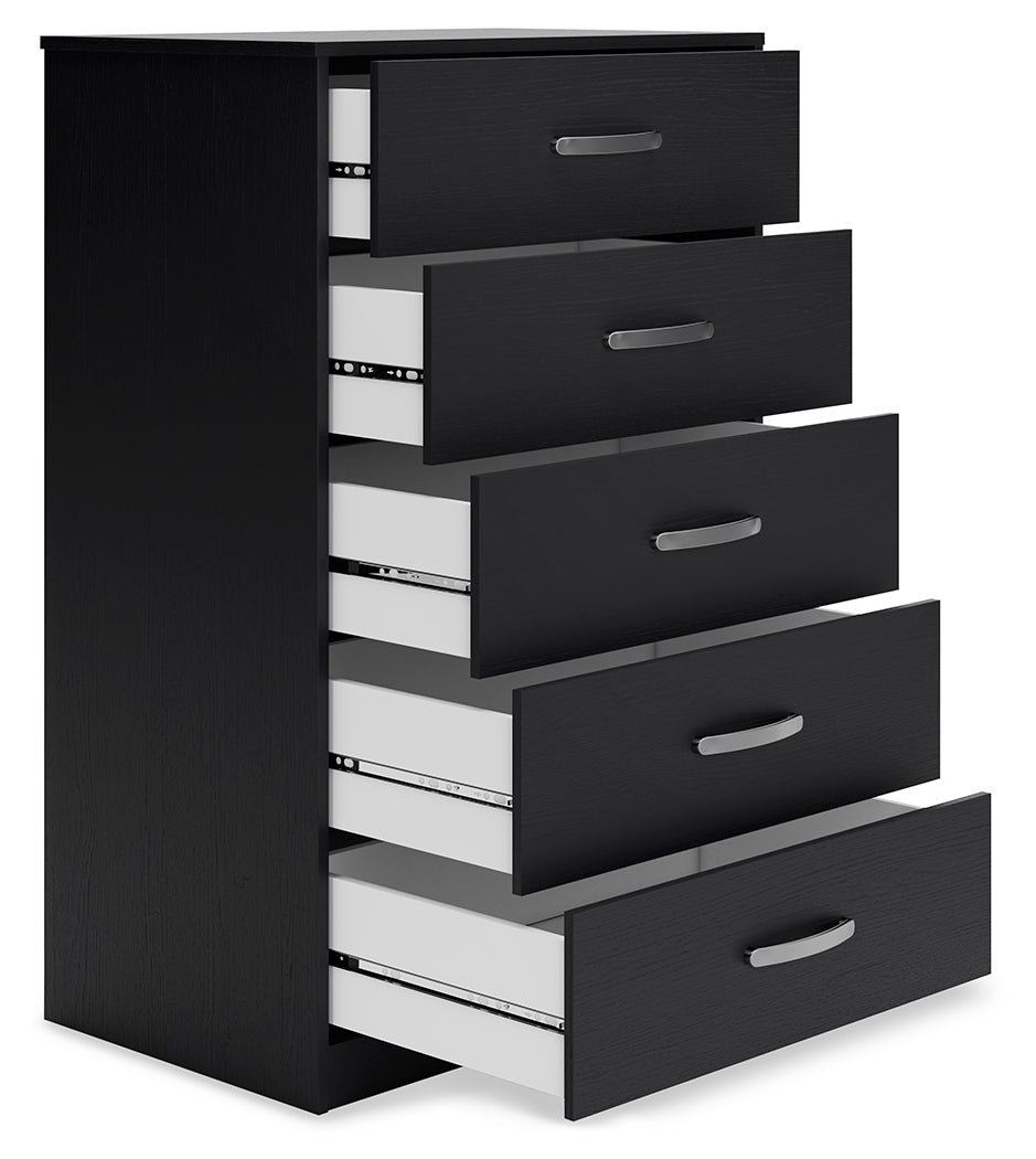 Finch Black Platform Bedroom Set from Ashley Furniture - Luna Furniture