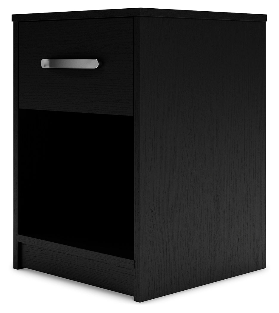 Finch Black Platform Bedroom Set from Ashley Furniture - Luna Furniture