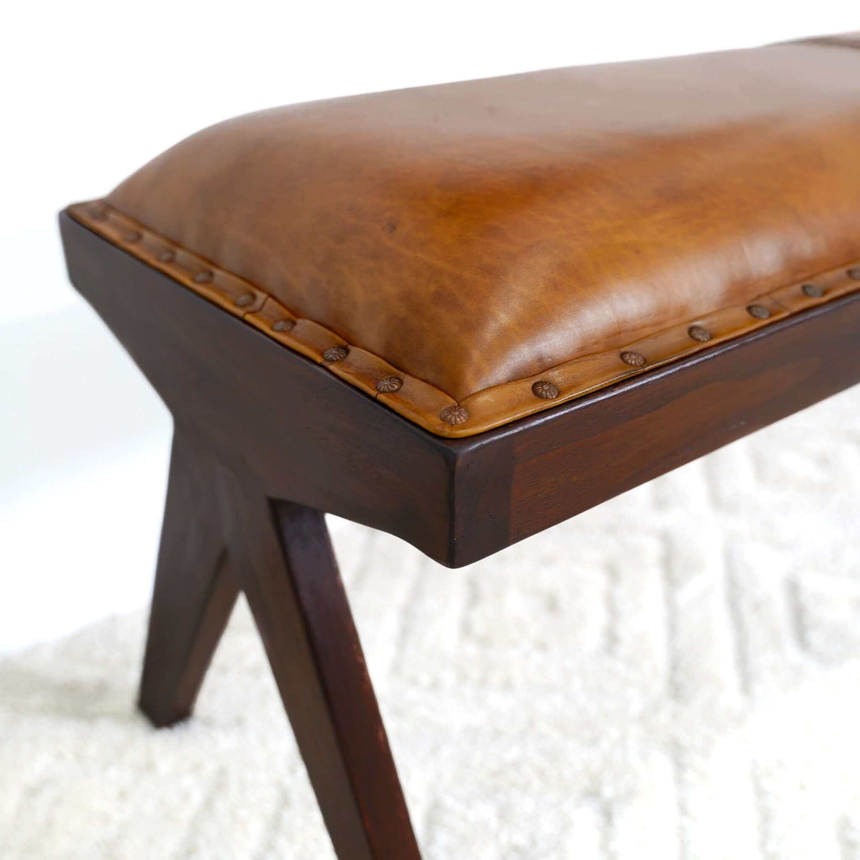 Chad Leather Bench from Midinmod - Luna Furniture