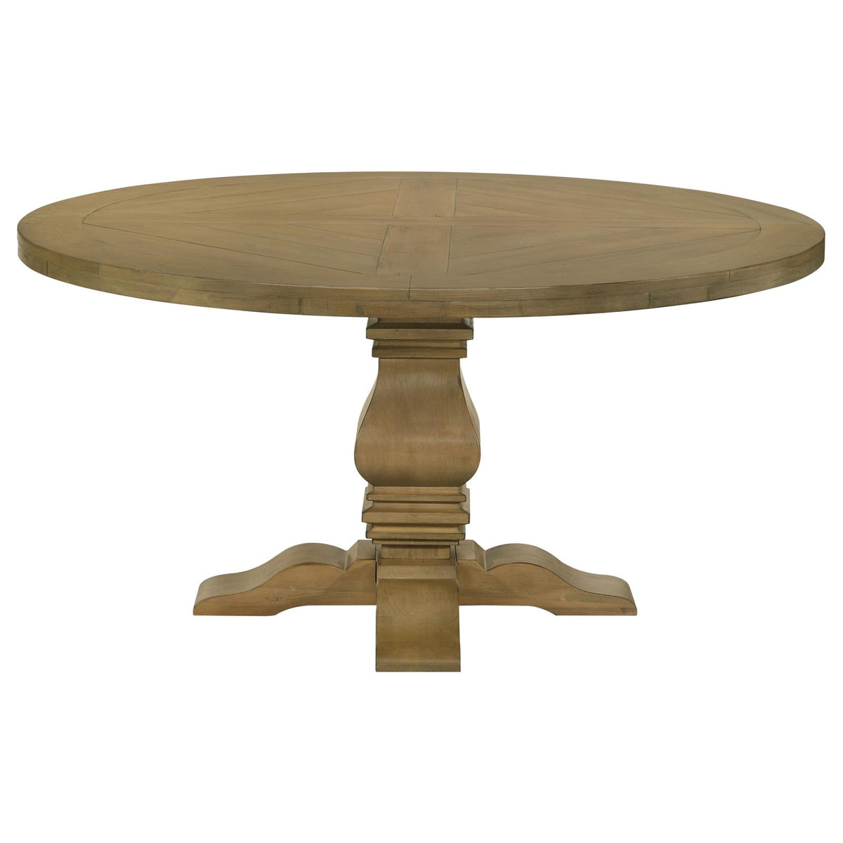 Florence Rustic Smoke and Beige 7-Piece Round Dining Set from Coaster - Luna Furniture