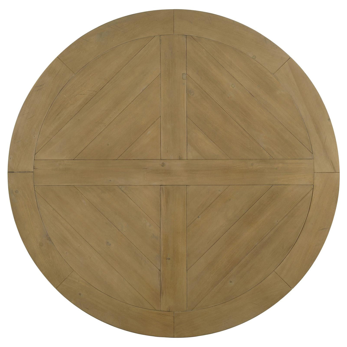 Florence Rustic Smoke and Oatmeal 5-Piece Round Dining Set from Coaster - Luna Furniture