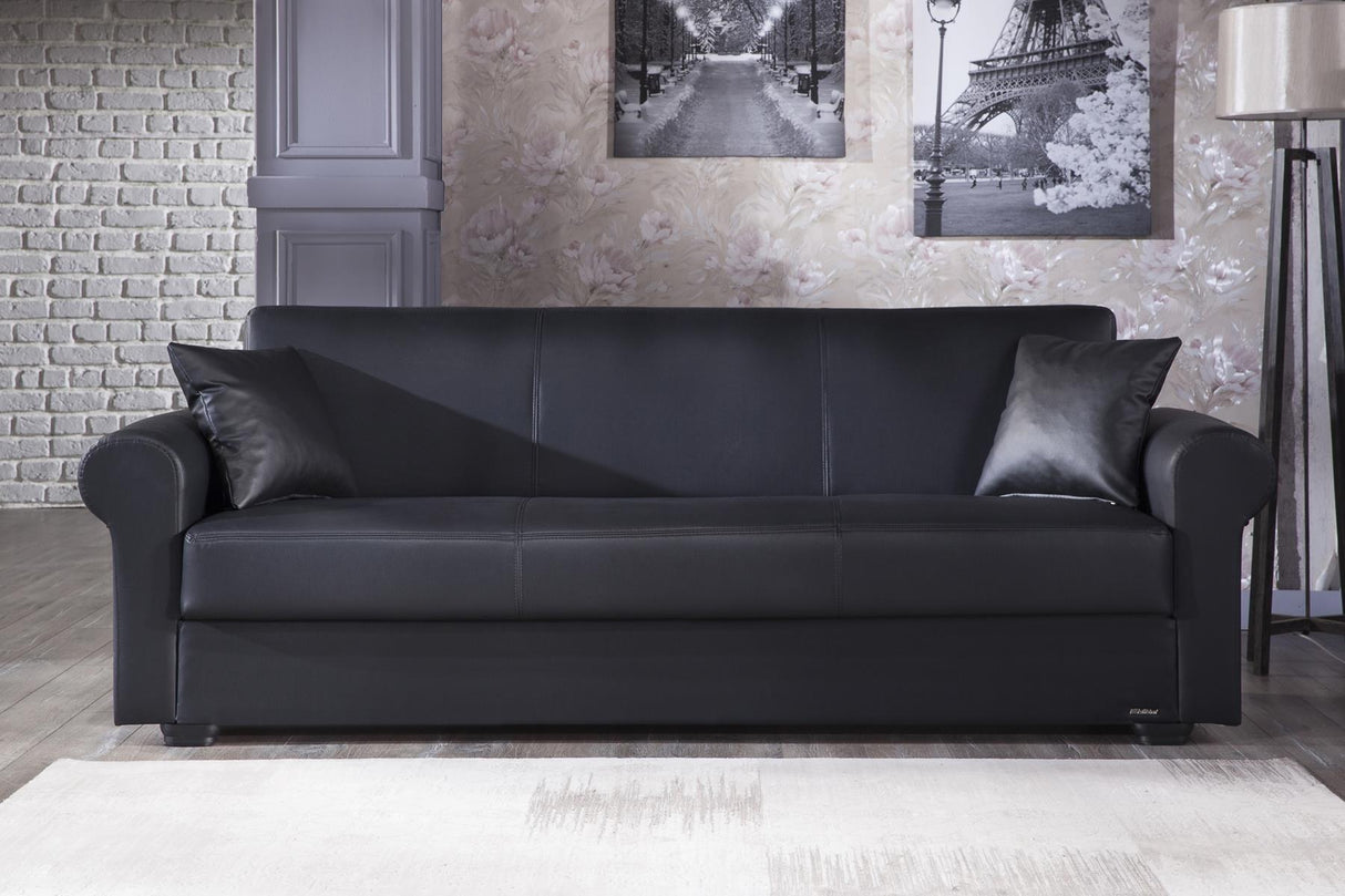 Floris Santa Glory Black 3-Seat Sleeper from Bellona - Luna Furniture