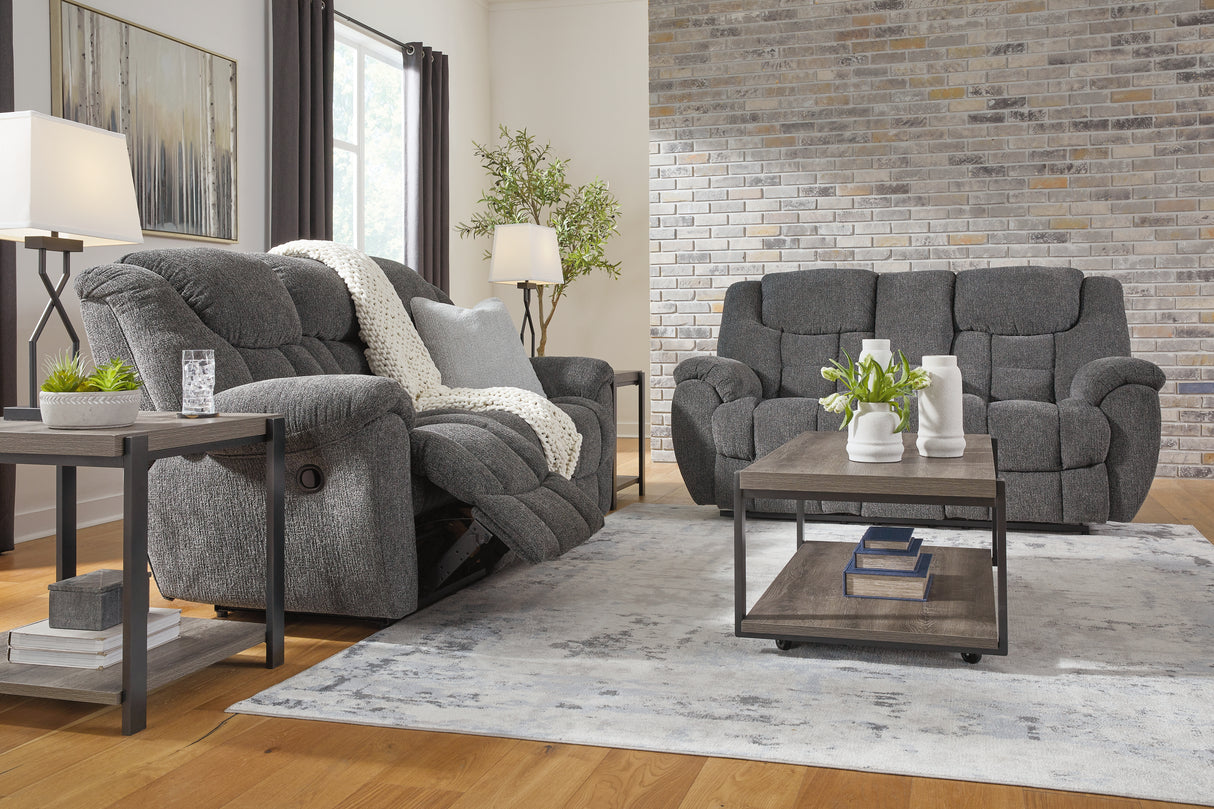 Foreside Charcoal Sofa and Loveseat from Ashley Furniture - Luna Furniture