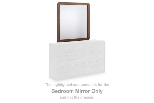 Fortlorn Walnut Brown Bedroom Mirror (Mirror Only)