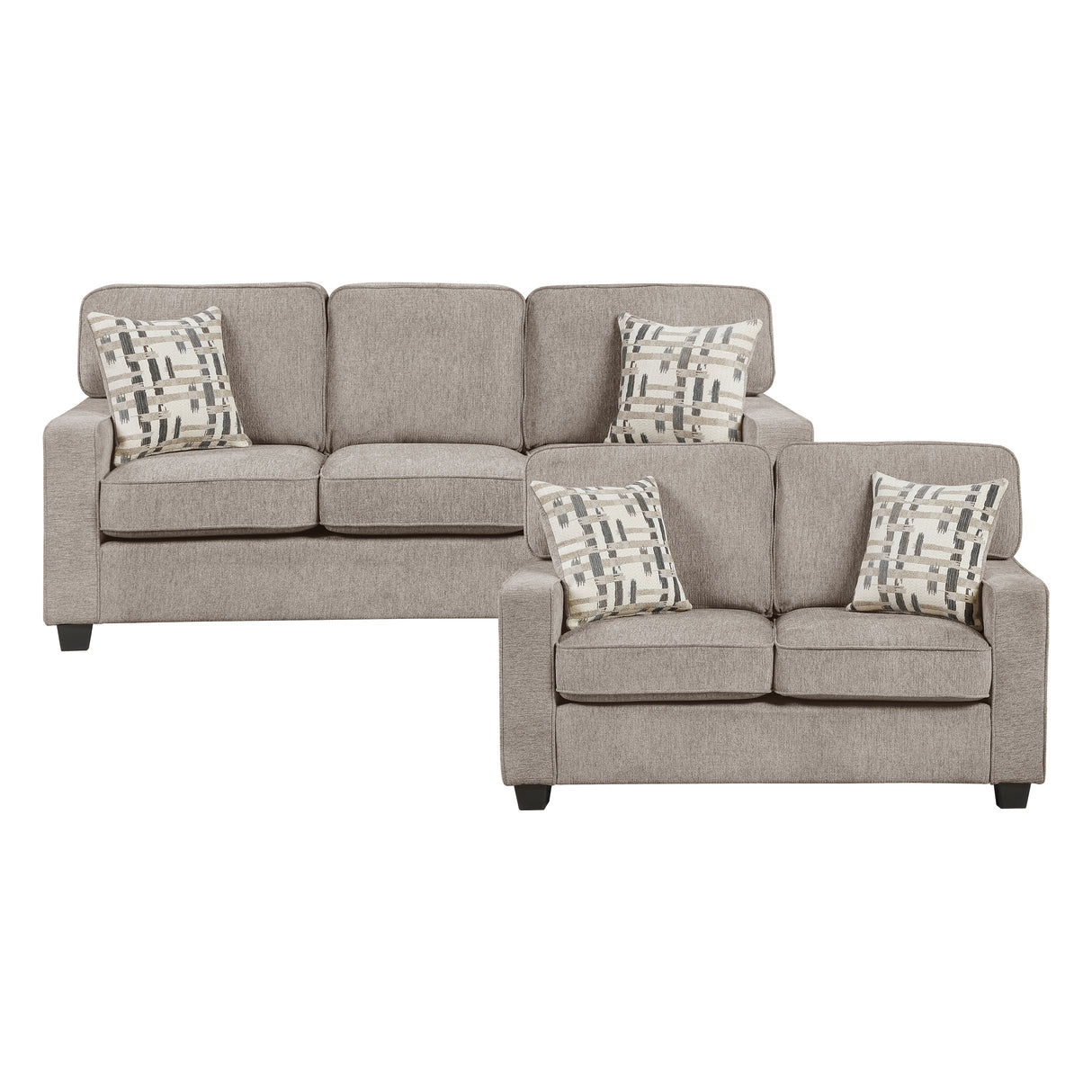 Frances Brown 2-Piece Living Room Set from Homelegance - Luna Furniture