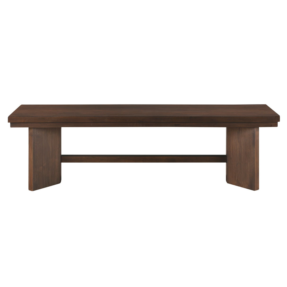 Franco Walnut/Gray 6-Piece 94" Extendable Dining Set with Bench from Homelegance - Luna Furniture