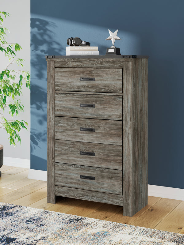 Frandern Gray Chest of Drawers