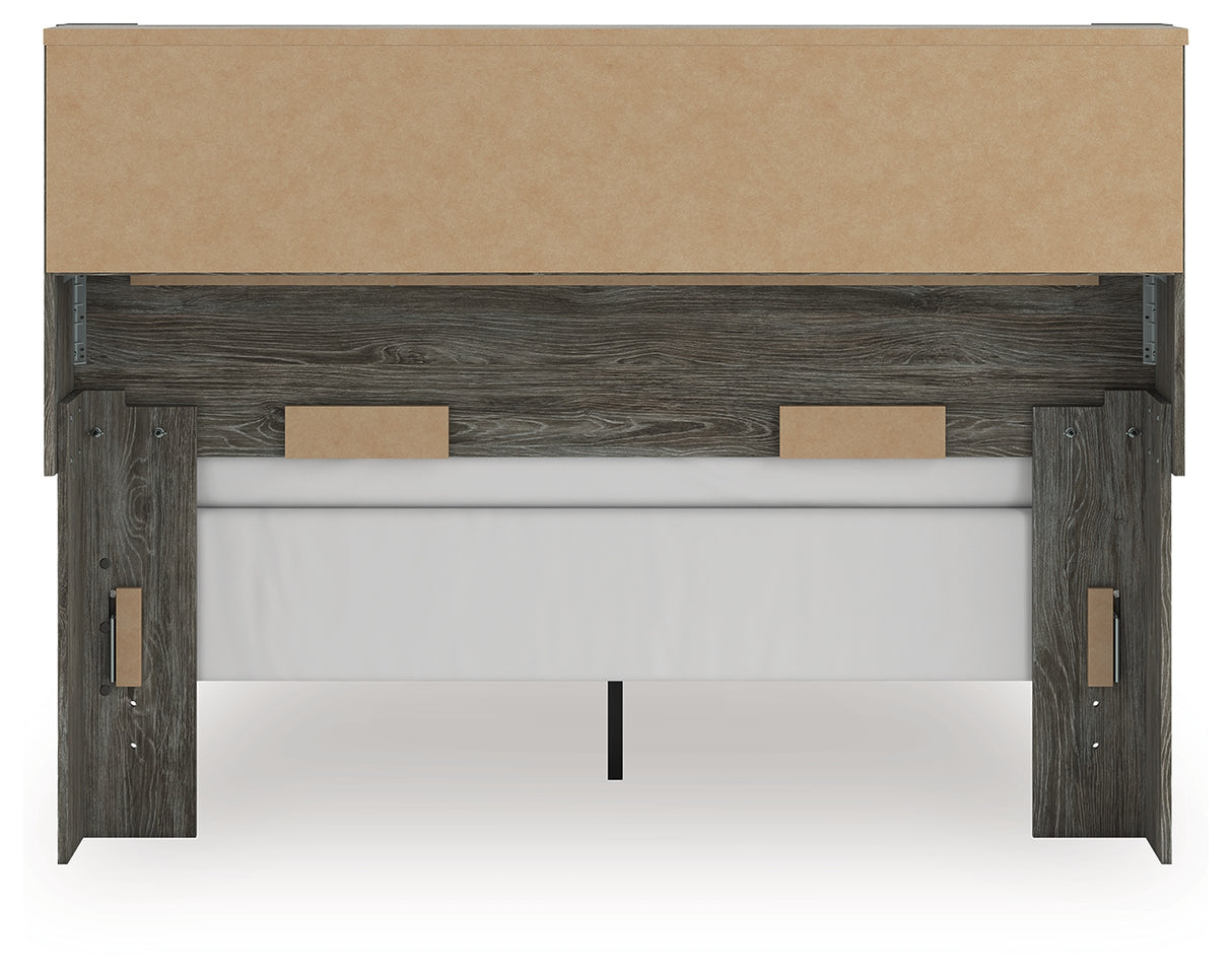 Frandern Queen Bookcase Bed, Dresser and Mirror from Ashley - Luna Furniture