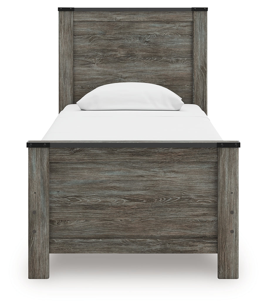 Frandern Twin Panel Bed, Dresser and Mirror from Ashley - Luna Furniture