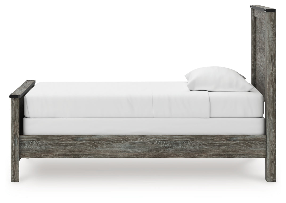 Frandern Twin Panel Bed, Dresser and Mirror from Ashley - Luna Furniture