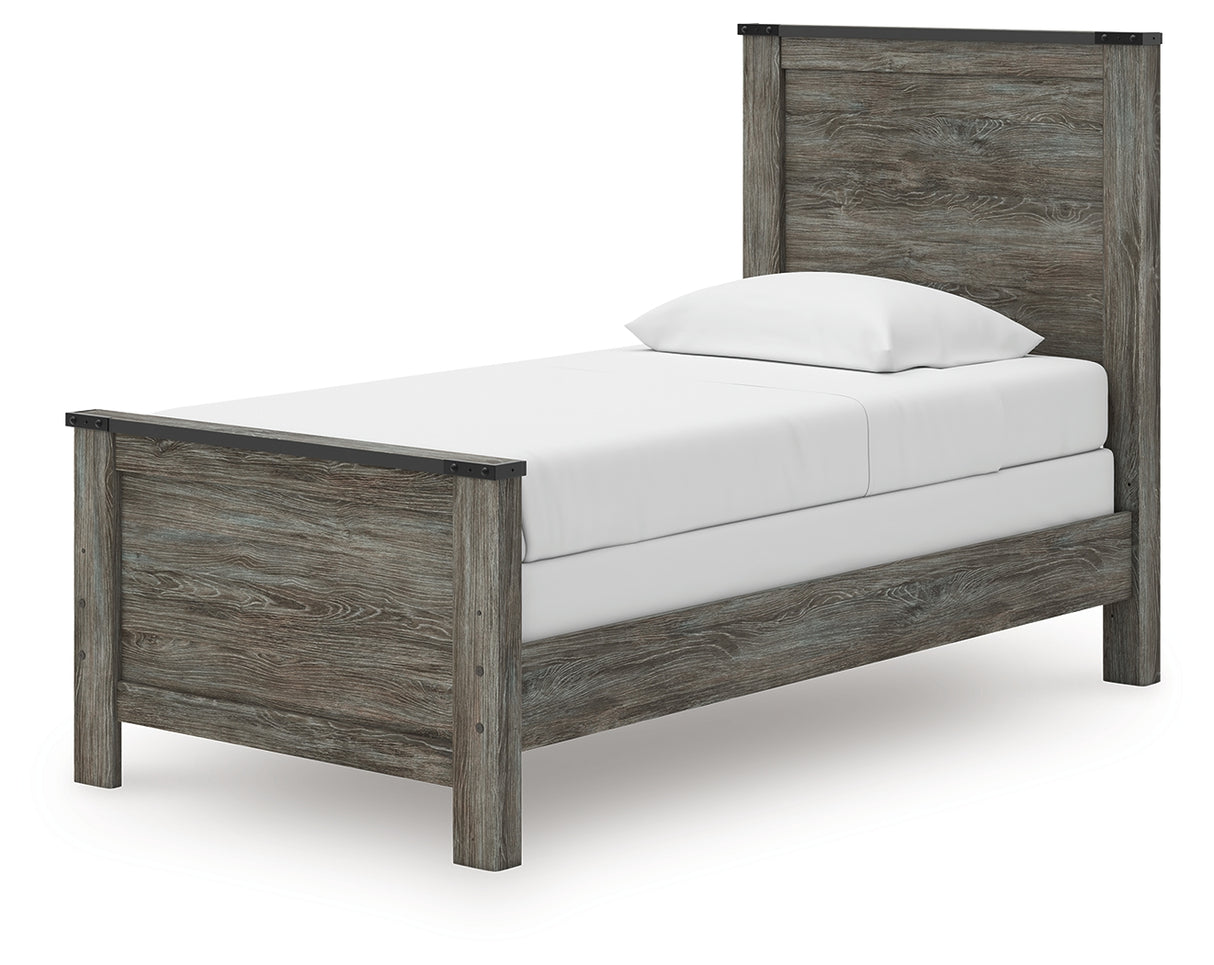 Frandern Twin Panel Bed, Dresser and Mirror from Ashley - Luna Furniture