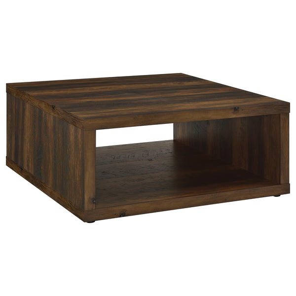 Frisco Dark Pine Square Engineered Wood Coffee Table