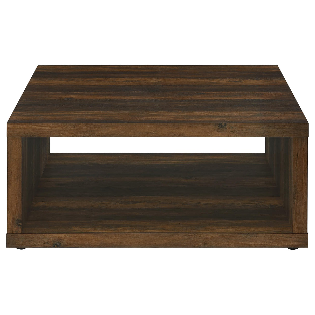 Frisco Dark Pine Square Engineered Wood Coffee Table from Coaster - Luna Furniture