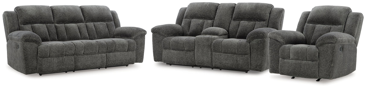 Frohn Reclining Sofa, Loveseat and Recliner from Ashley - Luna Furniture