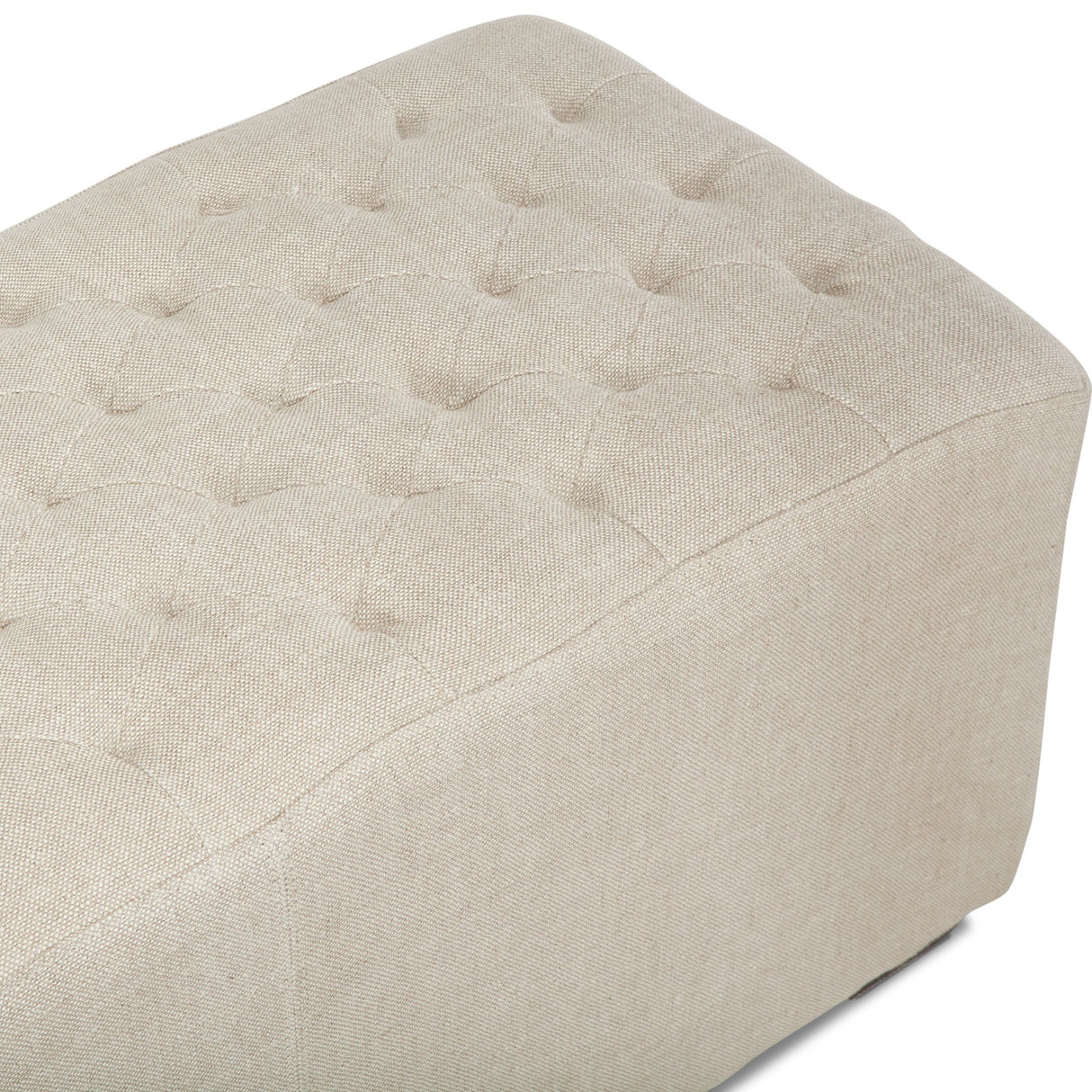 D'Orsay 79" Upholstered Bench in Beige Linen from Home Trends & Design - Luna Furniture