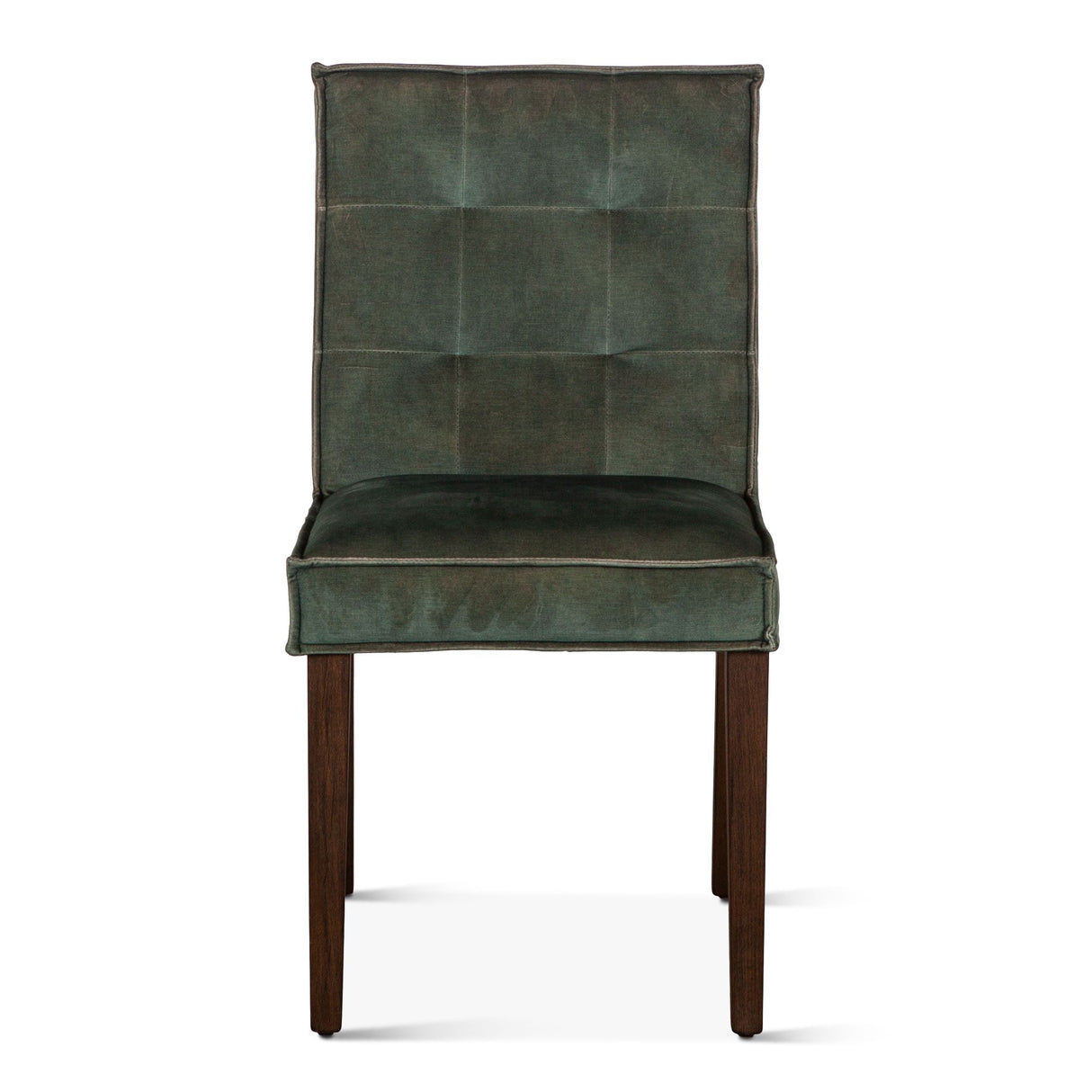 Madison 18" Dining Chair in Green Velvet with Dark Legs, Set of 2 from Home Trends & Design - Luna Furniture