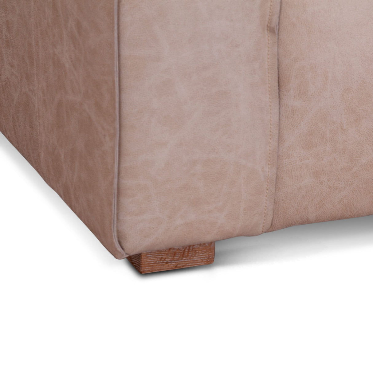 Milano 106" Sofa in Vintage Cream Top Grain Leather from Home Trends & Design - Luna Furniture