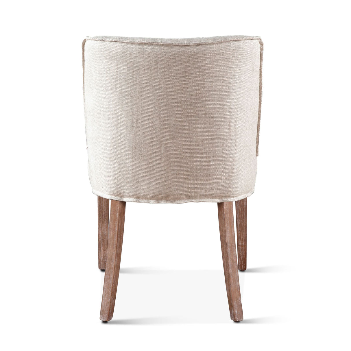 Buddy 20" Dining Chair in Beige Linen with Natural Legs, Set of 2 from Home Trends & Design - Luna Furniture