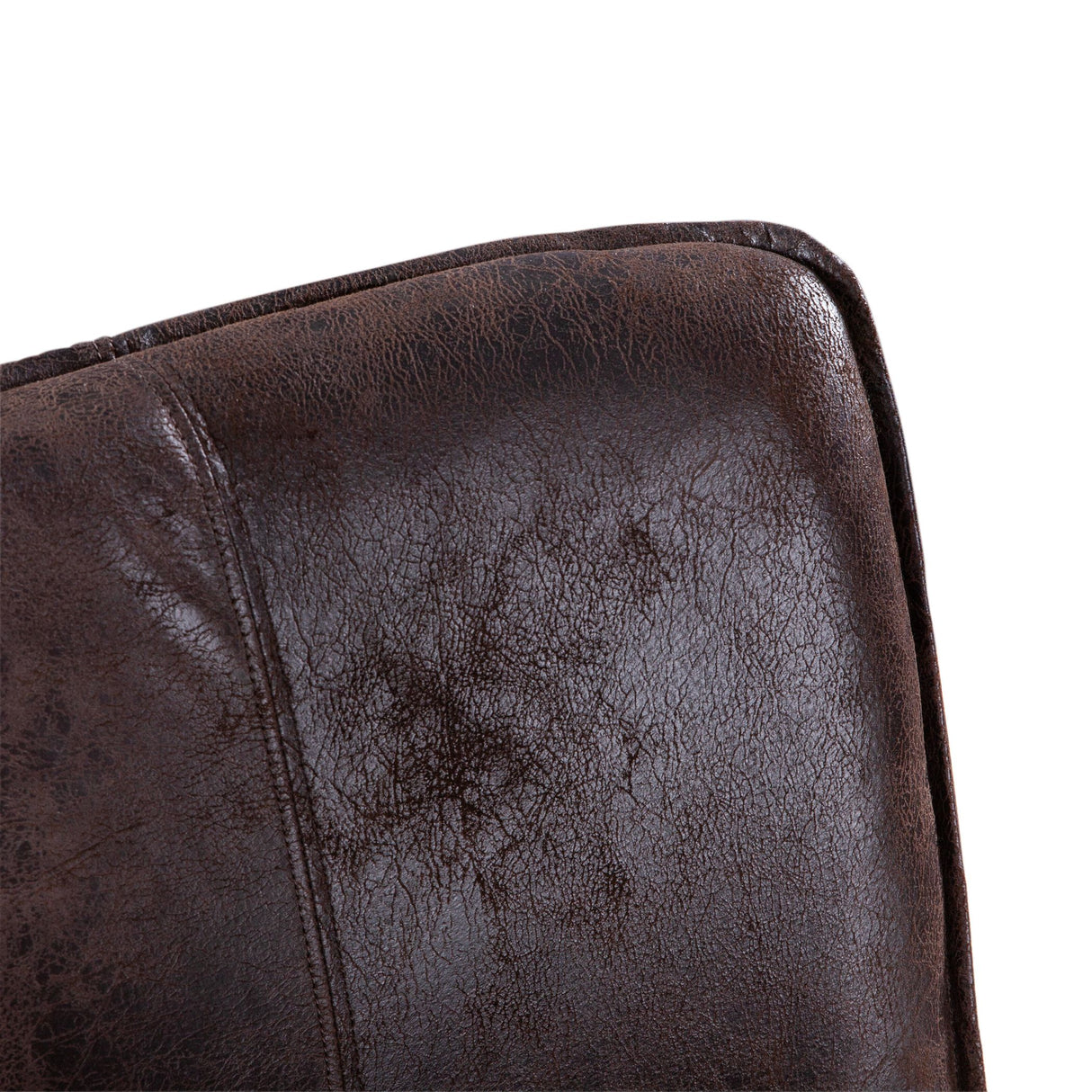 Buddy 20" Counter Chair in Dark Brown Leather with Matte Brown Legs from Home Trends & Design - Luna Furniture
