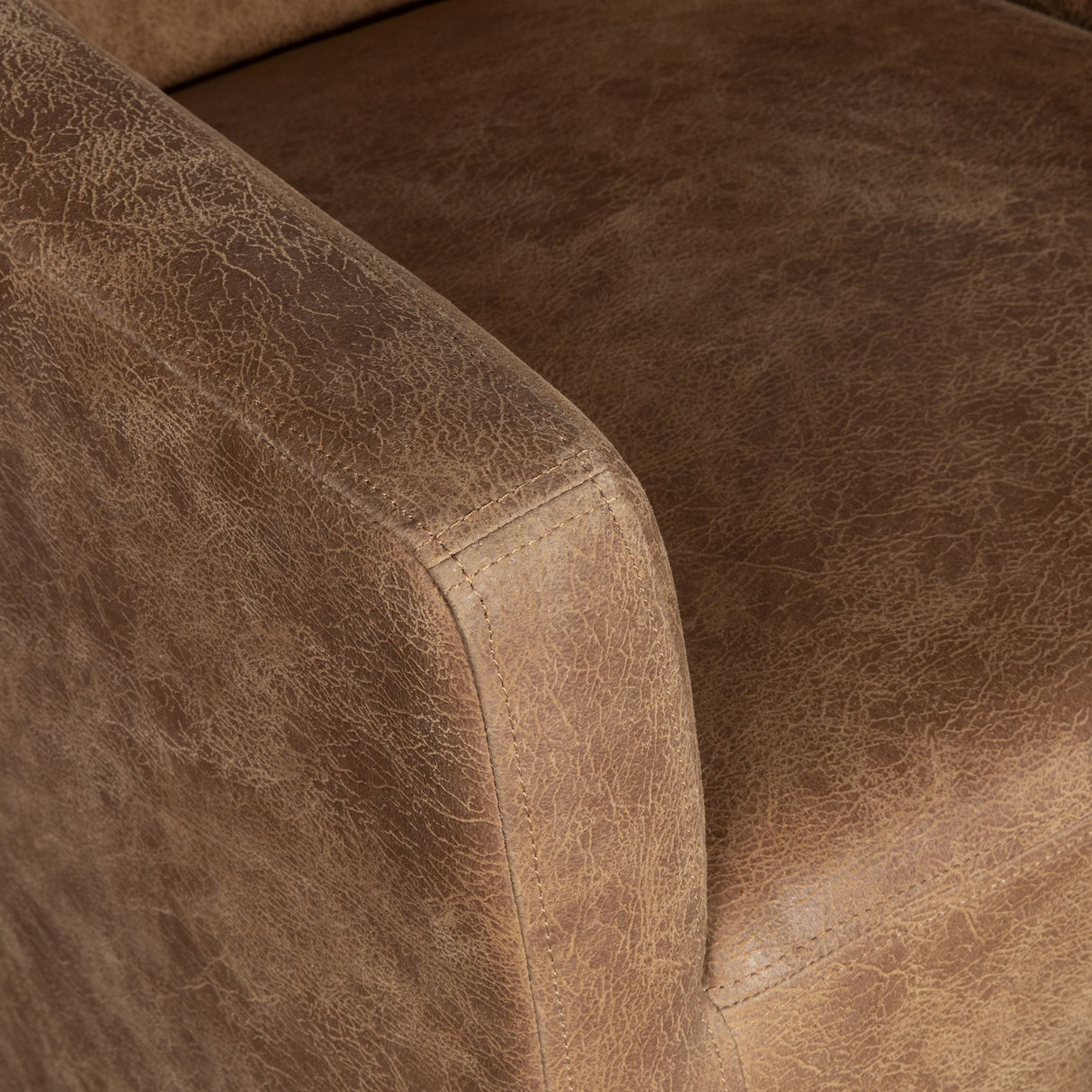 Peabody 25" Wheeled Armchair in Tan Leather from Home Trends & Design - Luna Furniture