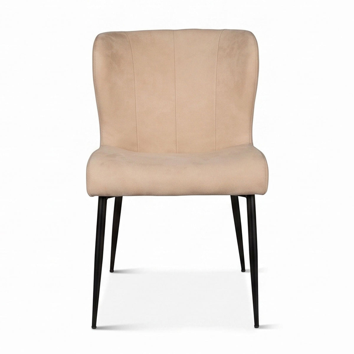 Jennifer 20" Dining Chair in Beige Eco Suede from Home Trends & Design - Luna Furniture