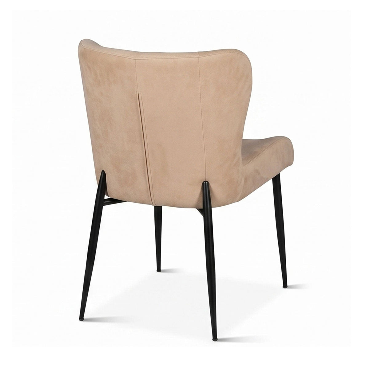 Jennifer 20" Dining Chair in Beige Eco Suede from Home Trends & Design - Luna Furniture