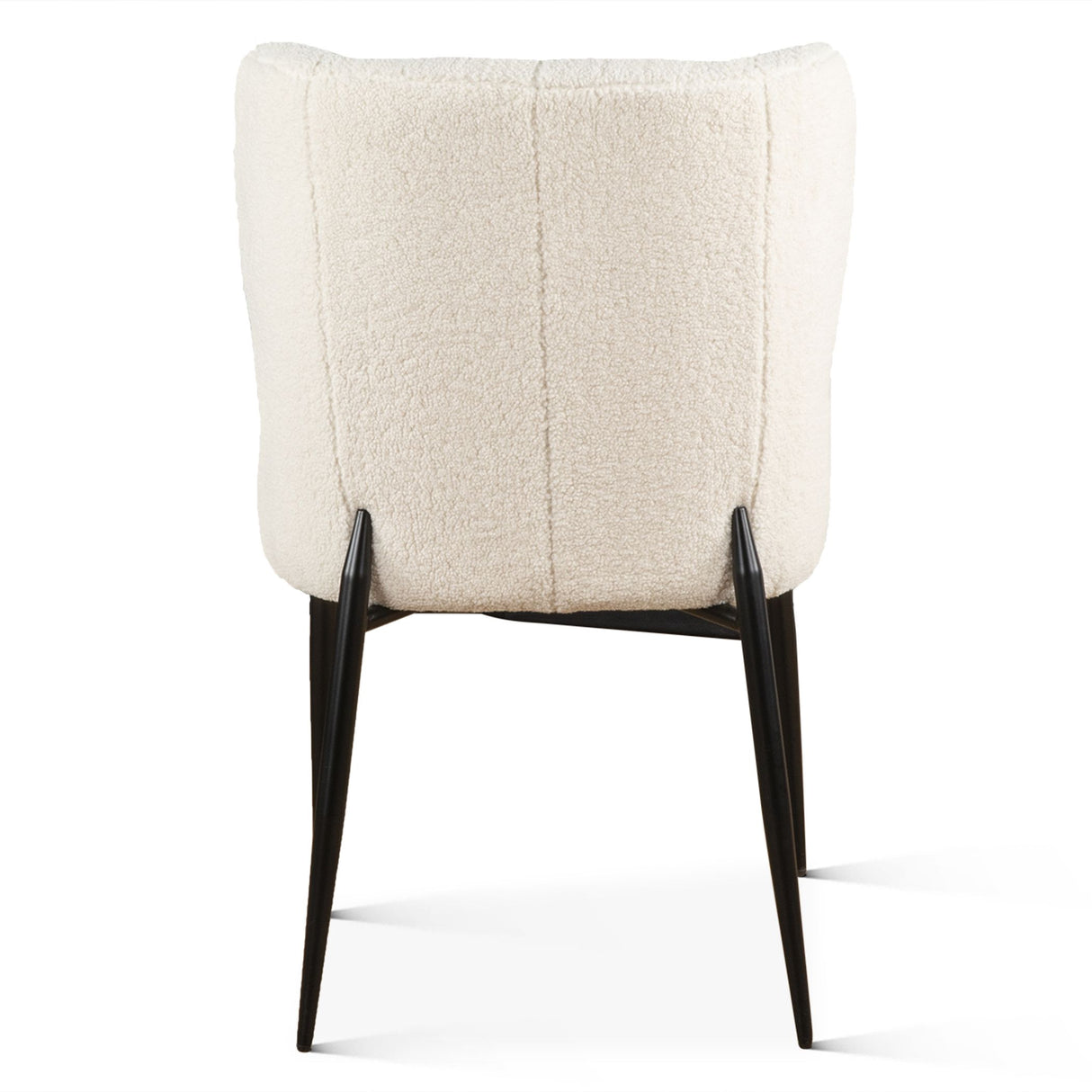 Jennifer 20" Dining Chair in White Boucle from Home Trends & Design - Luna Furniture