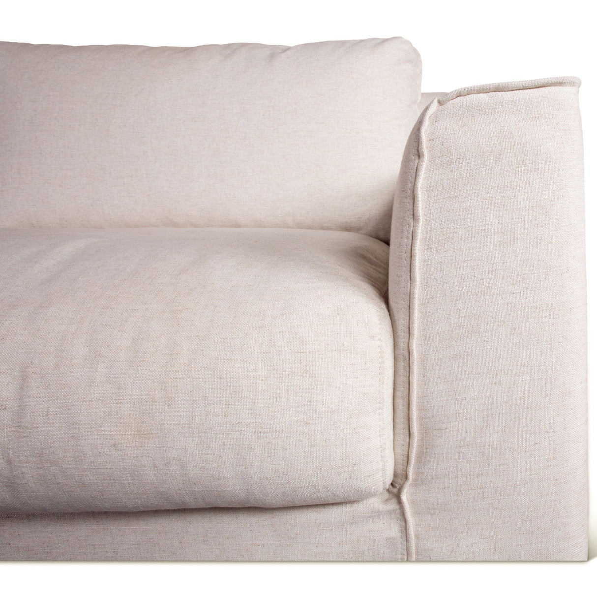 Gatsby Palladium Sofa in White Linen Slipcover from Home Trends & Design - Luna Furniture