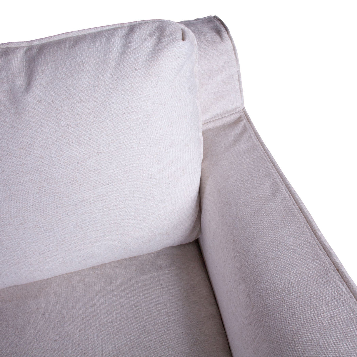 Gatsby Palladium Sofa in White Linen Slipcover from Home Trends & Design - Luna Furniture