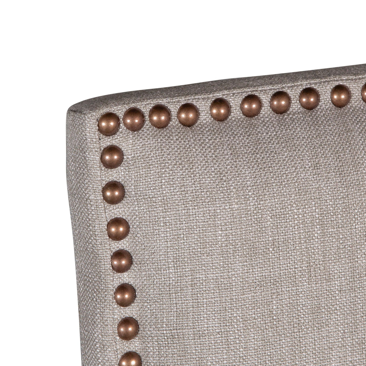 Darcy 21" Upholstered Dining Chair in Greige Linen, Set of 2 from Home Trends & Design - Luna Furniture