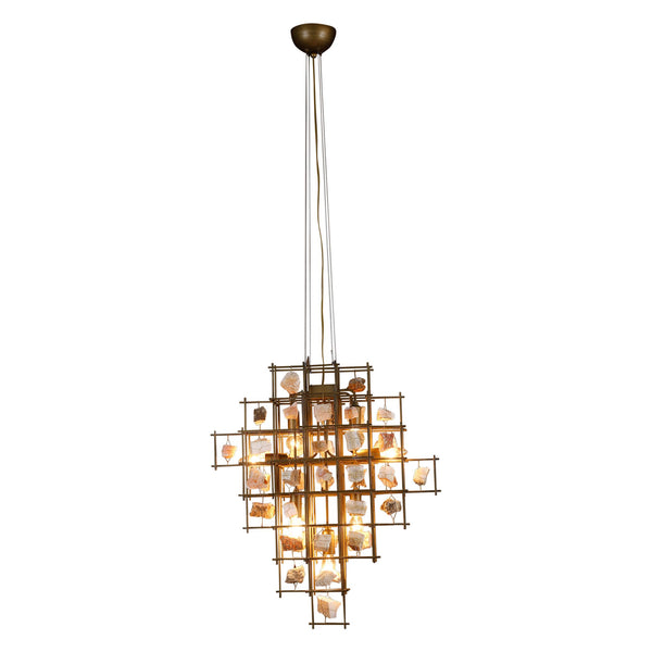 Vintage Light Small Pendant with Stones