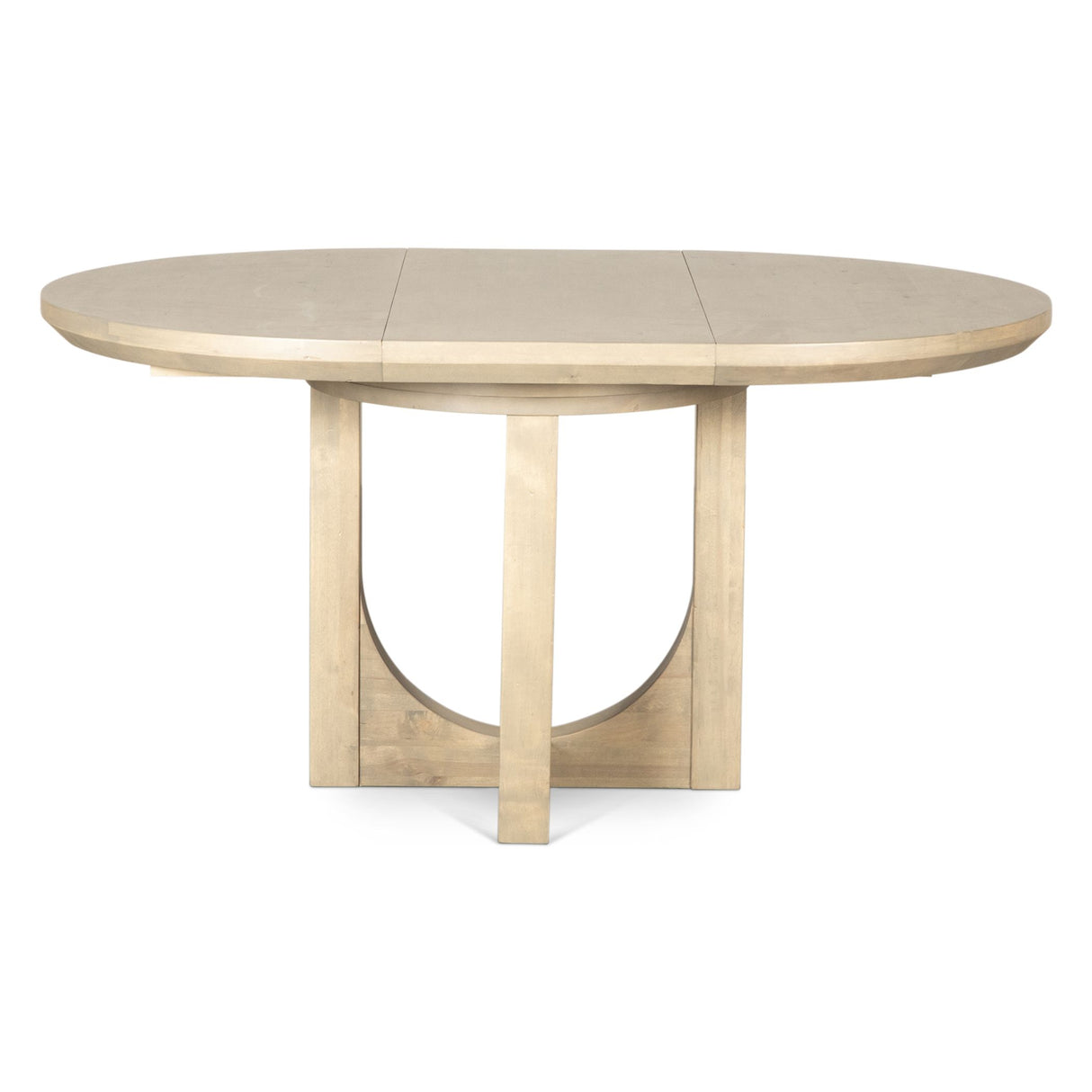 Grassroots Mission 42-60" Round Extension Dining Table in Gray Birch from Home Trends & Design - Luna Furniture