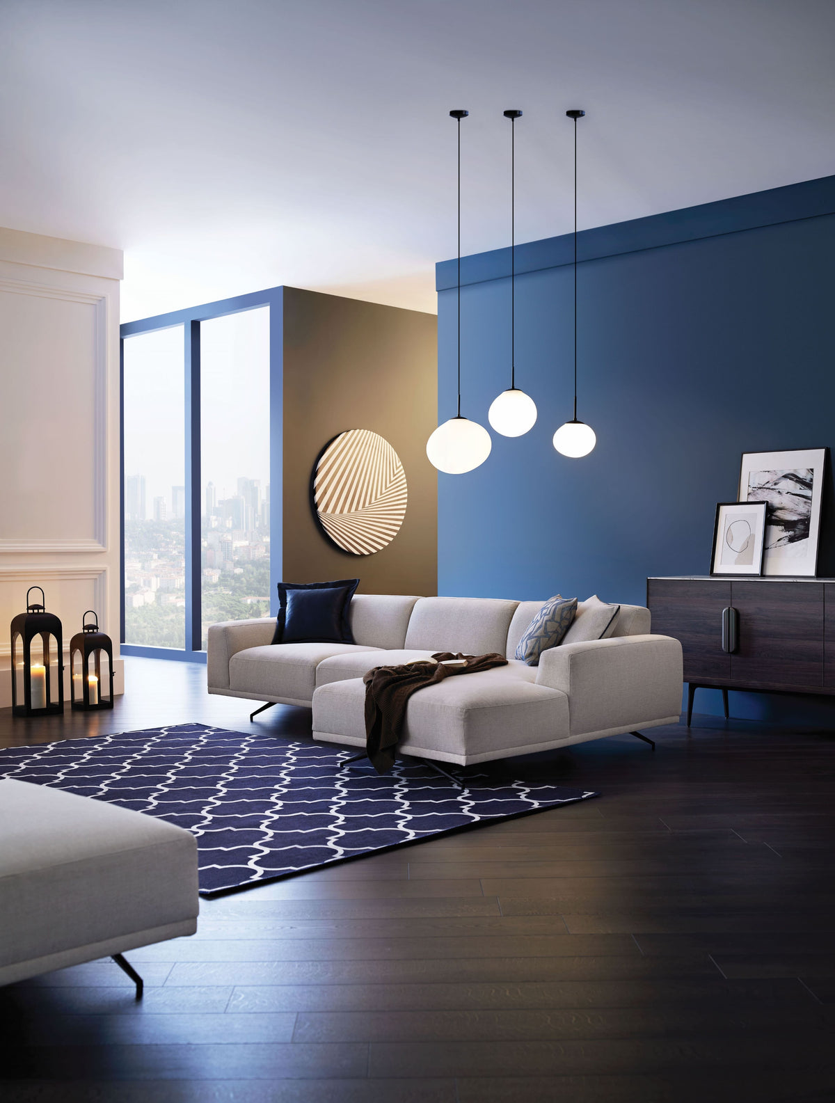 Giorno Ecru RAF Corner Sofa from Nova Furniture - Luna Furniture