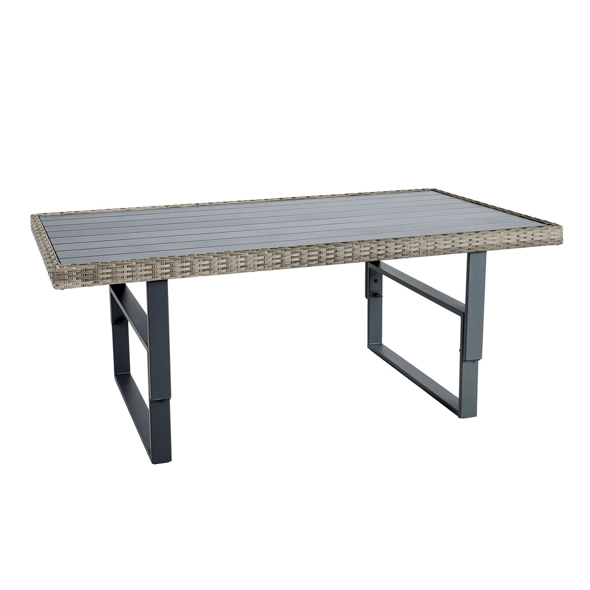 Antigua Gun Metal/Brown/Gray Height-Adjustable Table from Furniture of America - Luna Furniture