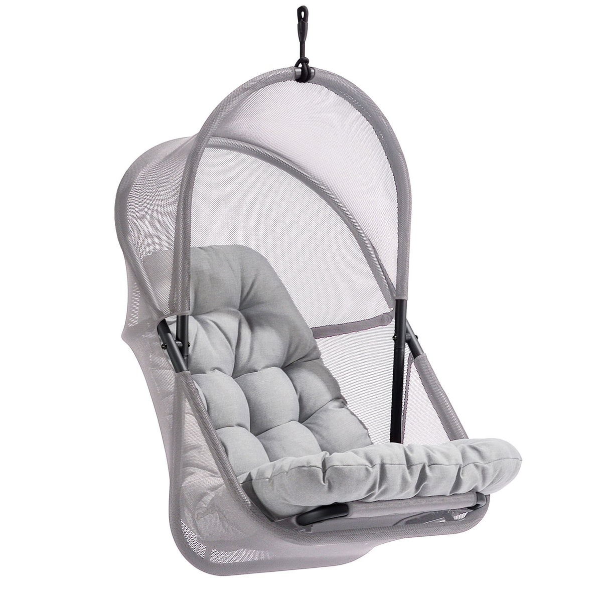 Breeze Light Gray Swing Chair from Furniture of America - Luna Furniture