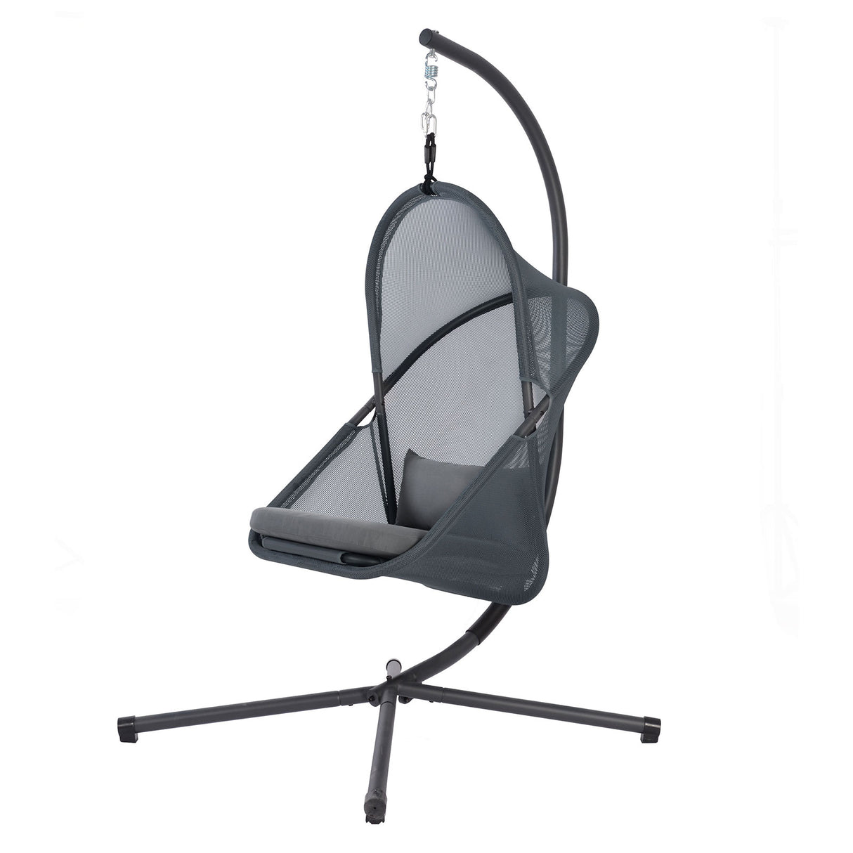 Crush Dark Gray Swing Chair from Furniture of America - Luna Furniture