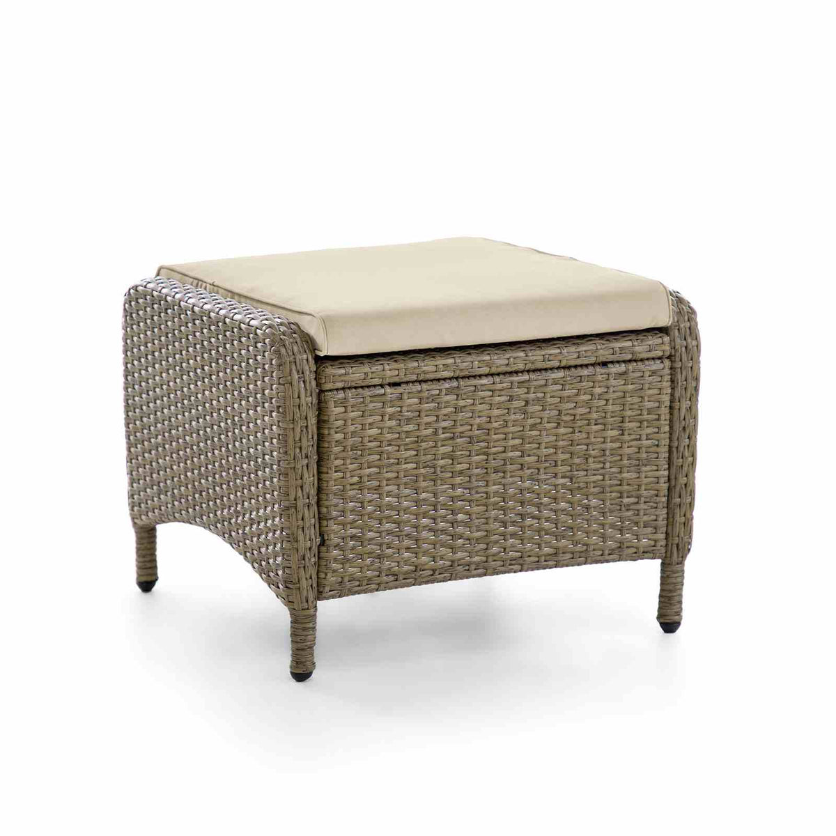 Mackay Beige/Natural Ottoman (2/Ctn) from Furniture of America - Luna Furniture