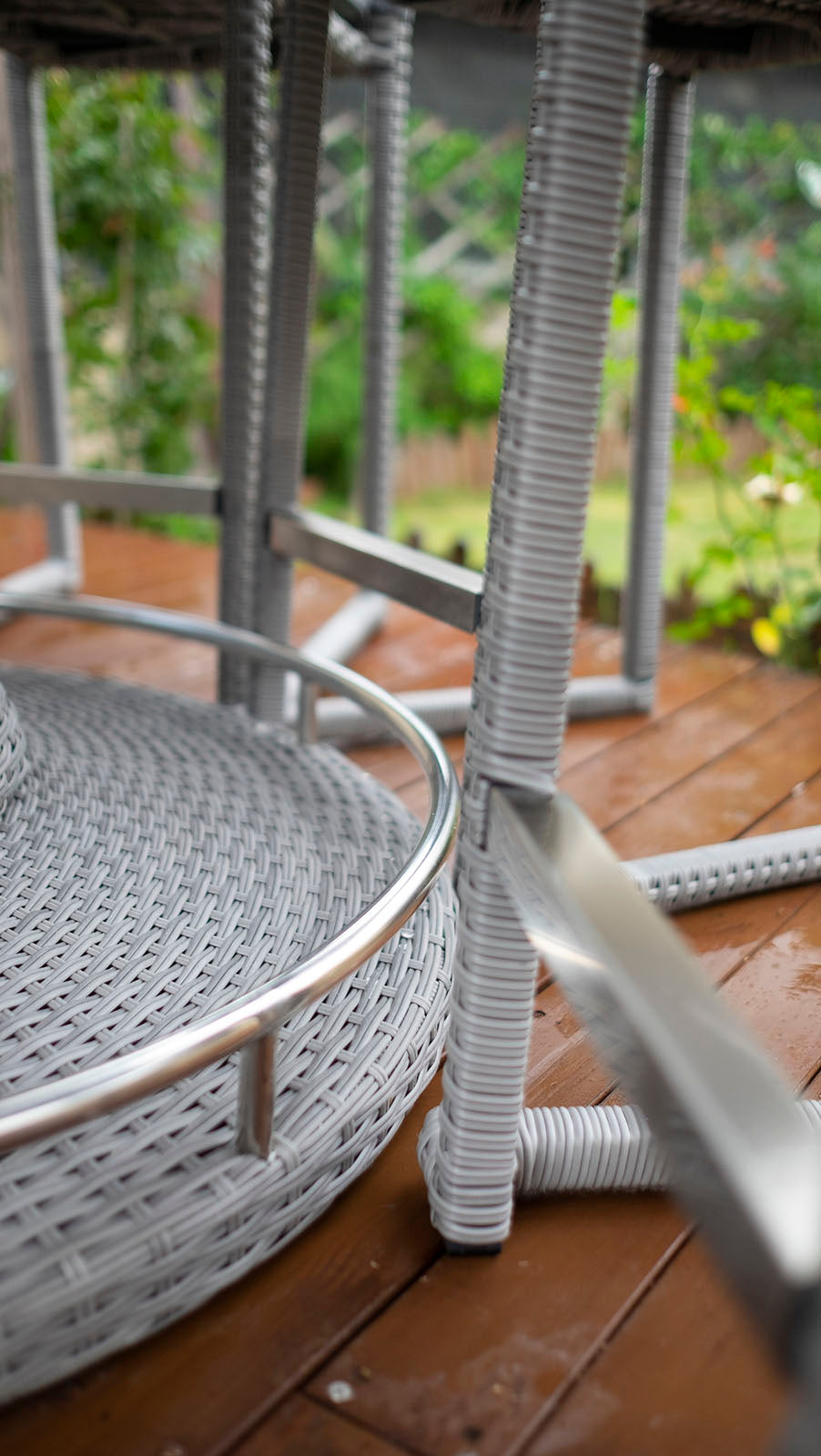 Cyprus Gray Round Bar Table from Furniture of America - Luna Furniture