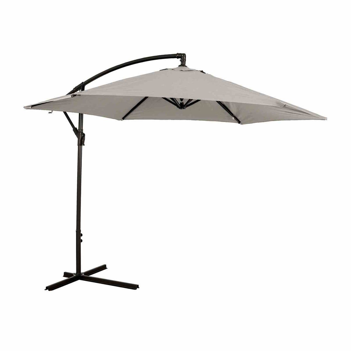 Glam Canvas Stone Cantilever Umbrella w/ LED from Furniture of America - Luna Furniture