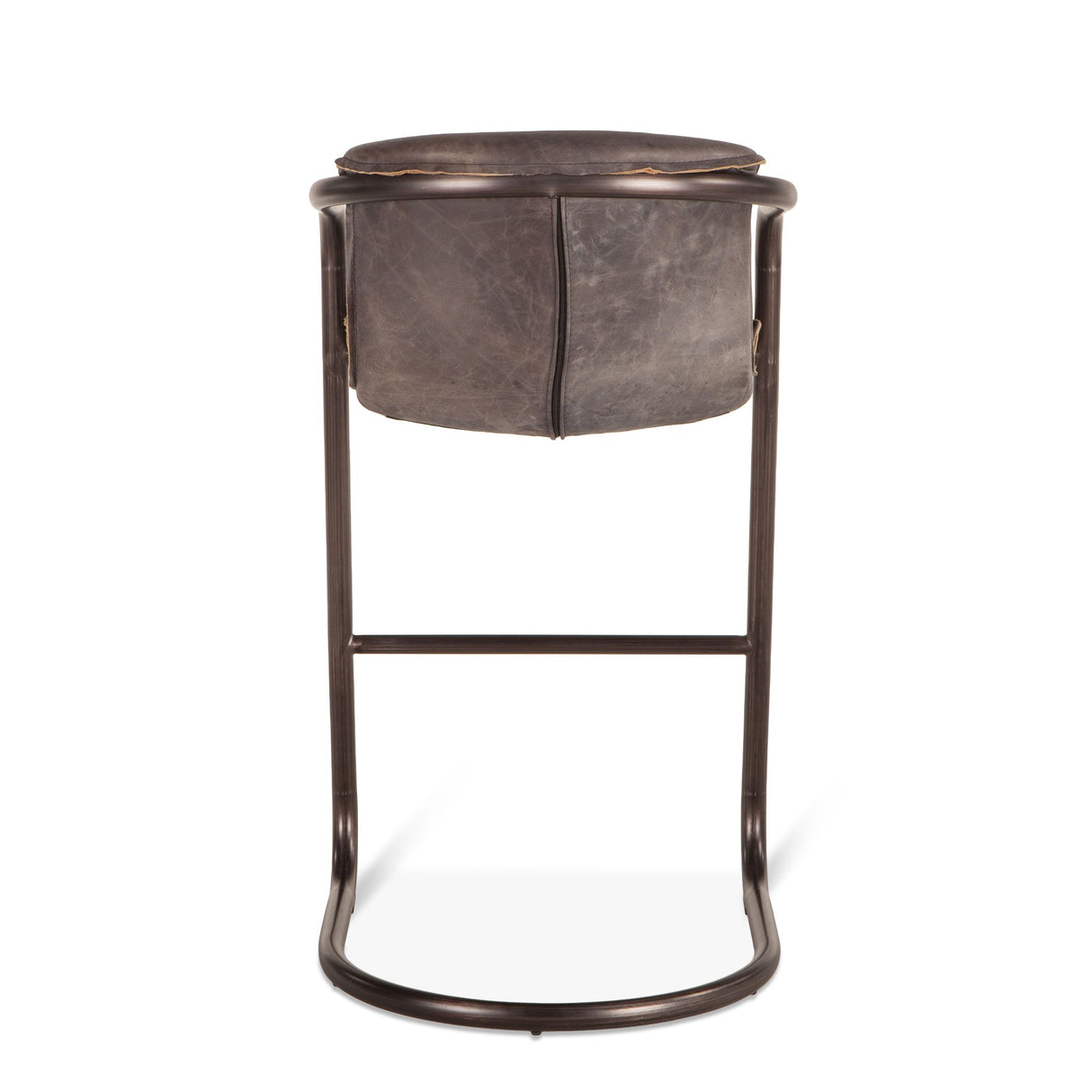 Portofino 22" Bar Chair in Antique Ebony Leather, Set of 2 from Home Trends & Design - Luna Furniture