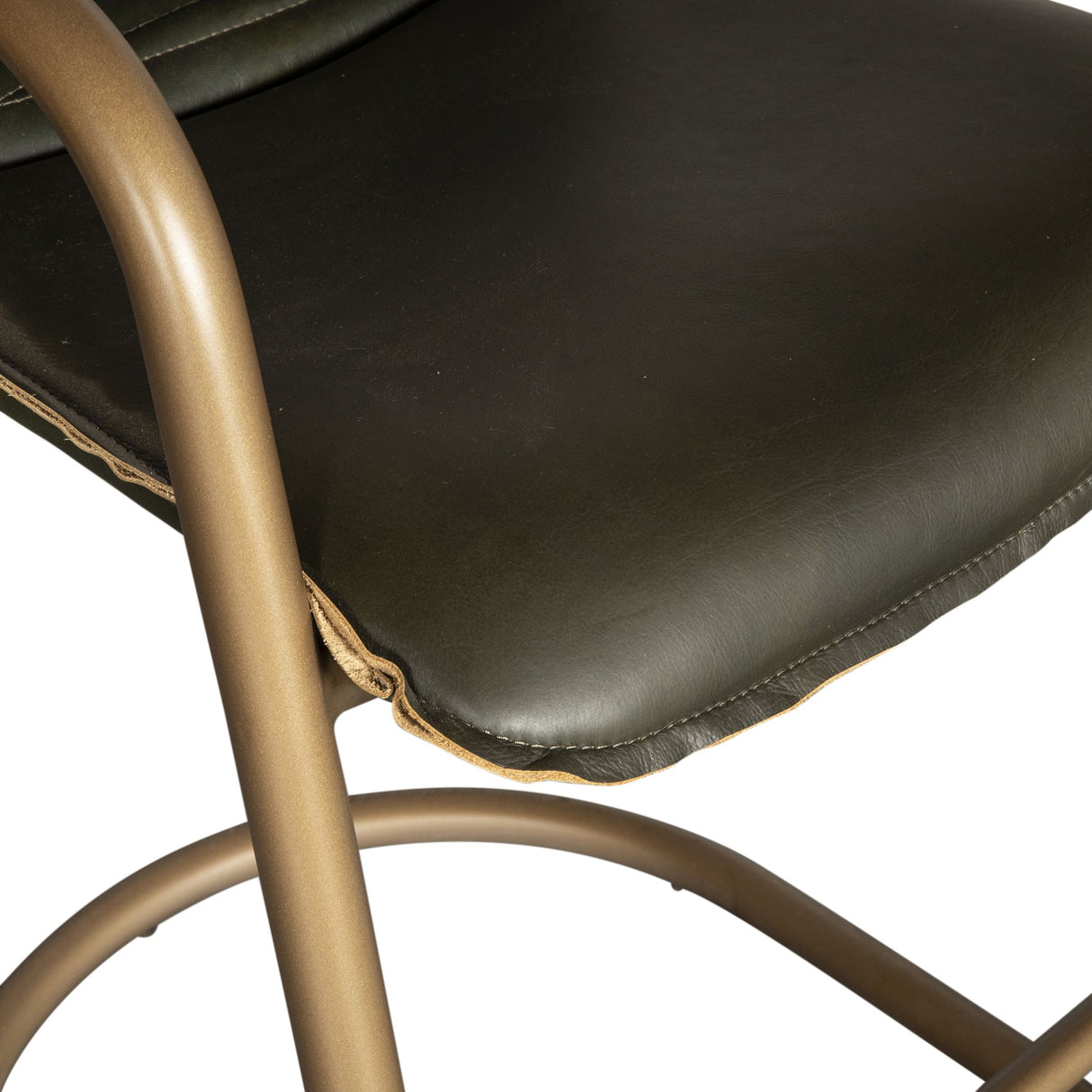 Portofino 22" Counter Chair in Emerald Green Leather, Set of 2 from Home Trends & Design - Luna Furniture