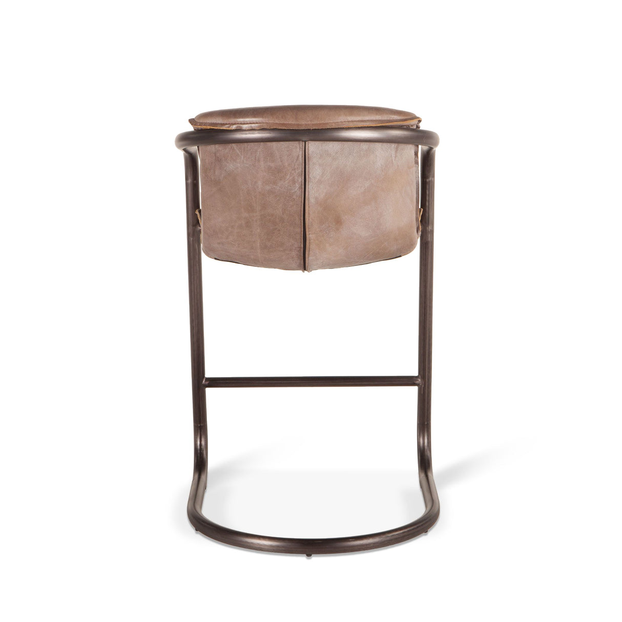 Portofino 22" Counter Chair in Jet Brown Top Grain Leather, Set of 2 from Home Trends & Design - Luna Furniture