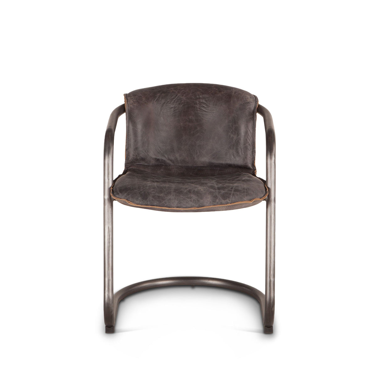 Portofino 22" Dining Chair in Antique Ebony Leather, Set of 2 from Home Trends & Design - Luna Furniture