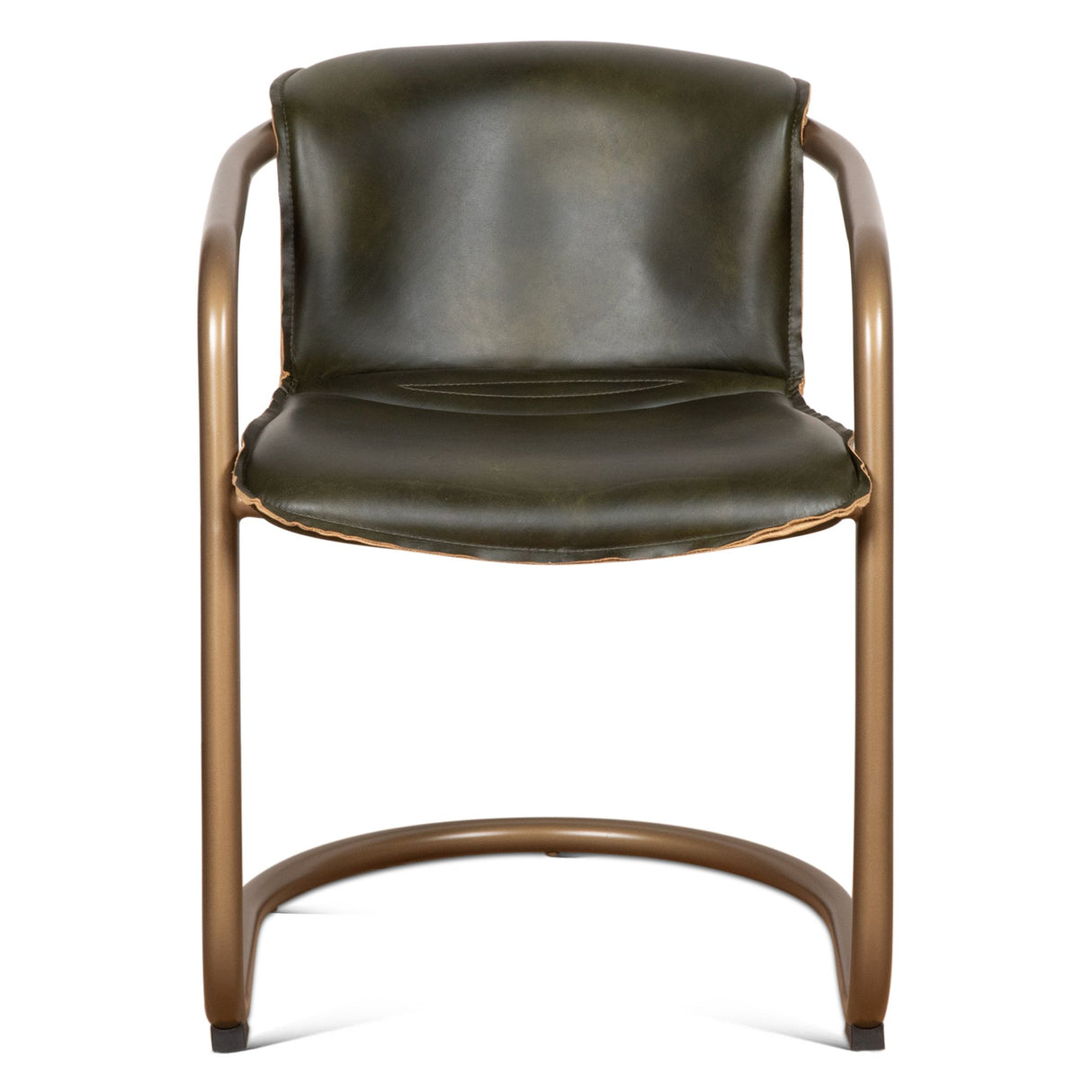 Portofino 22" Dining Chair in Emerald Green Leather, Set of 2 from Home Trends & Design - Luna Furniture
