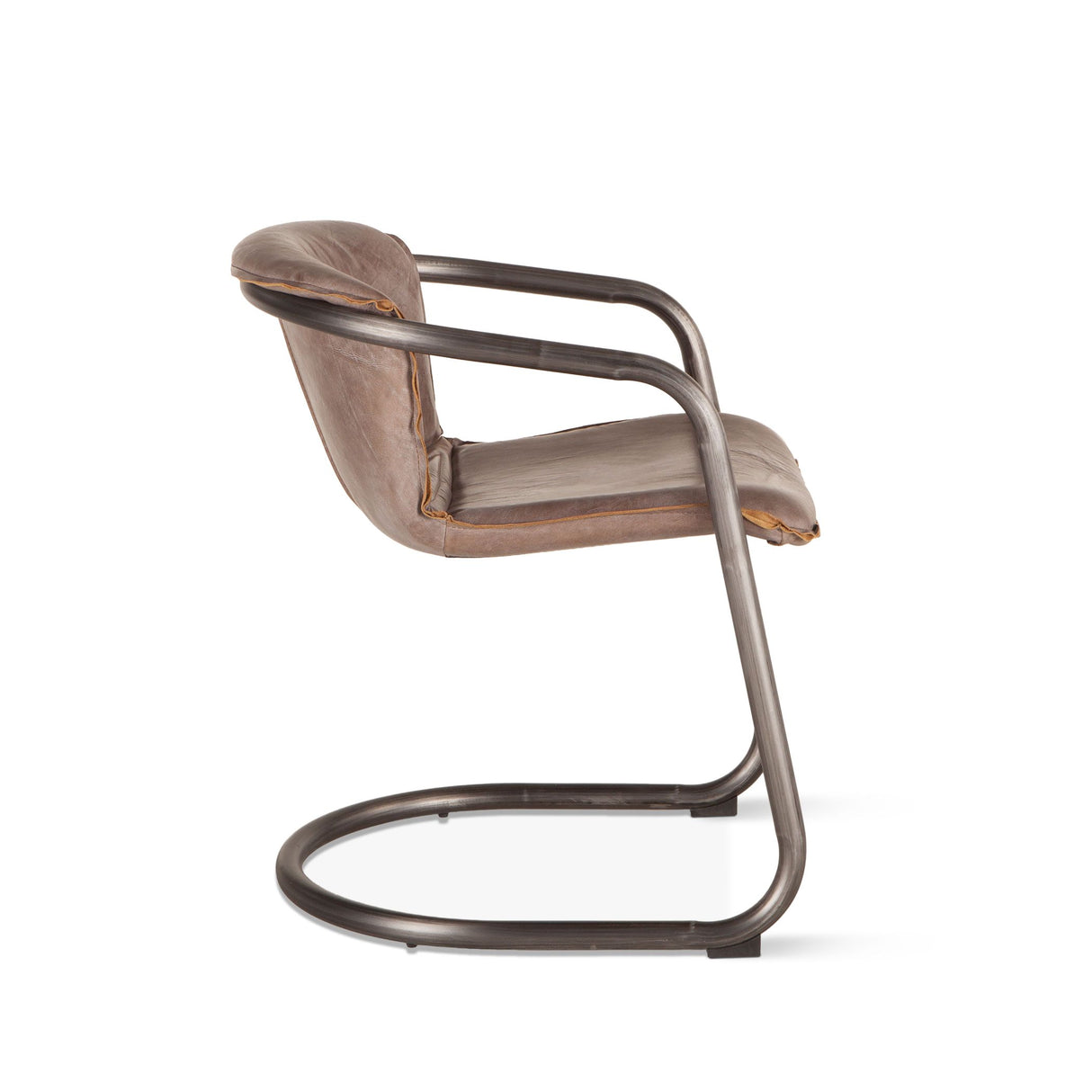 Portofino 22" Dining Chair in Jet Brown Leather, Set of 2 from Home Trends & Design - Luna Furniture