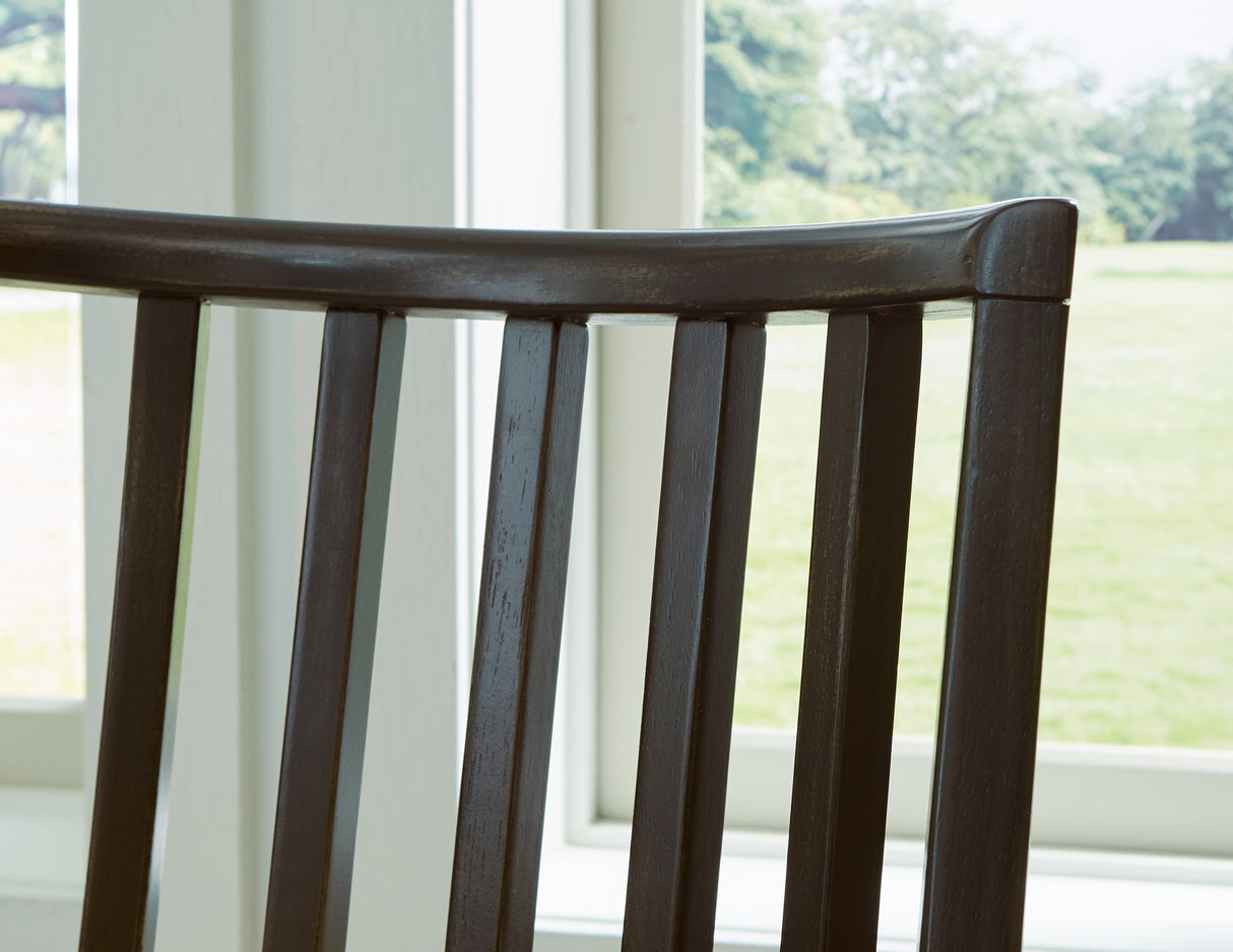 Galliden Light Brown Dining Table and 6 Chairs from Ashley - Luna Furniture