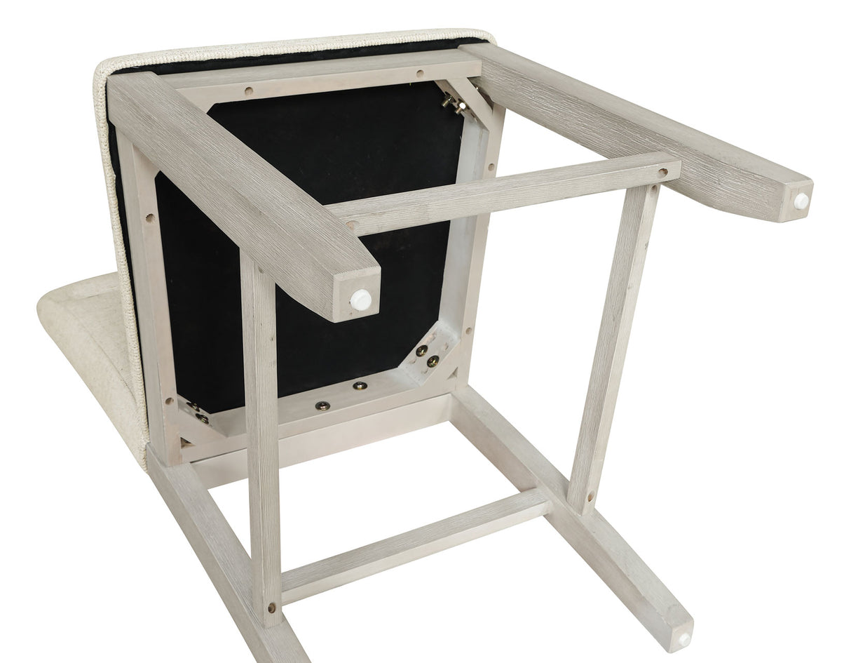 Garland 24″ Counter Chair, Greige Finish from Steve Silver - Luna Furniture