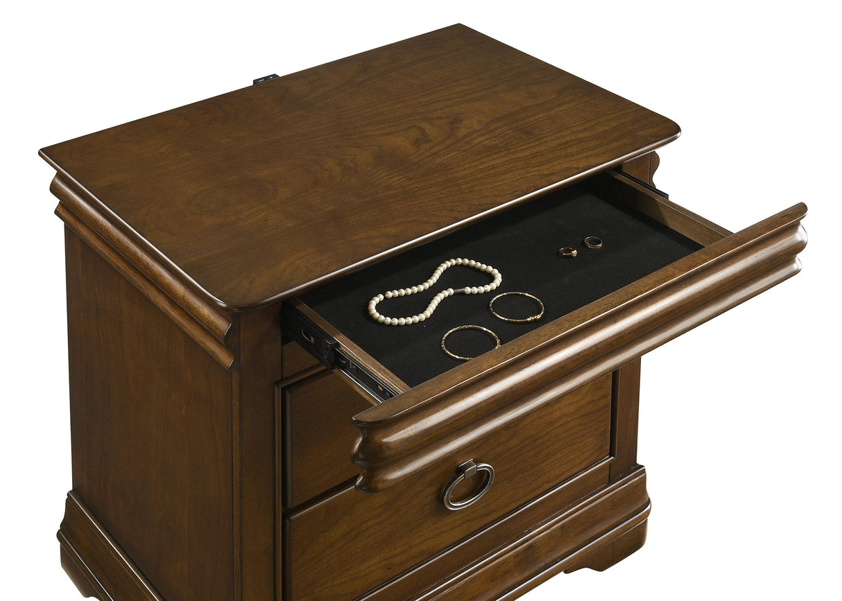 Garland Brown Cherry 4-Piece Eastern King Bedroom Set from Coaster - Luna Furniture