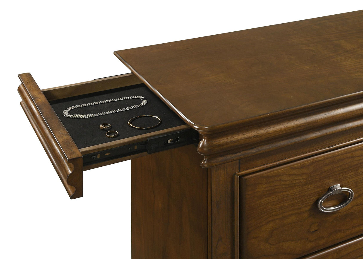 Garland Brown Cherry 4-Piece Eastern King Bedroom Set from Coaster - Luna Furniture